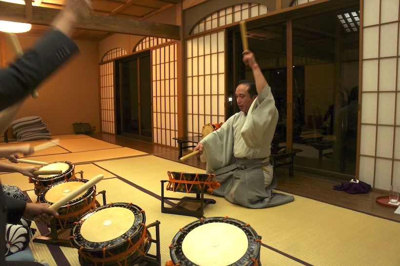 第百回お稽古「能楽囃子・太鼓」大川典良先生をお迎えして